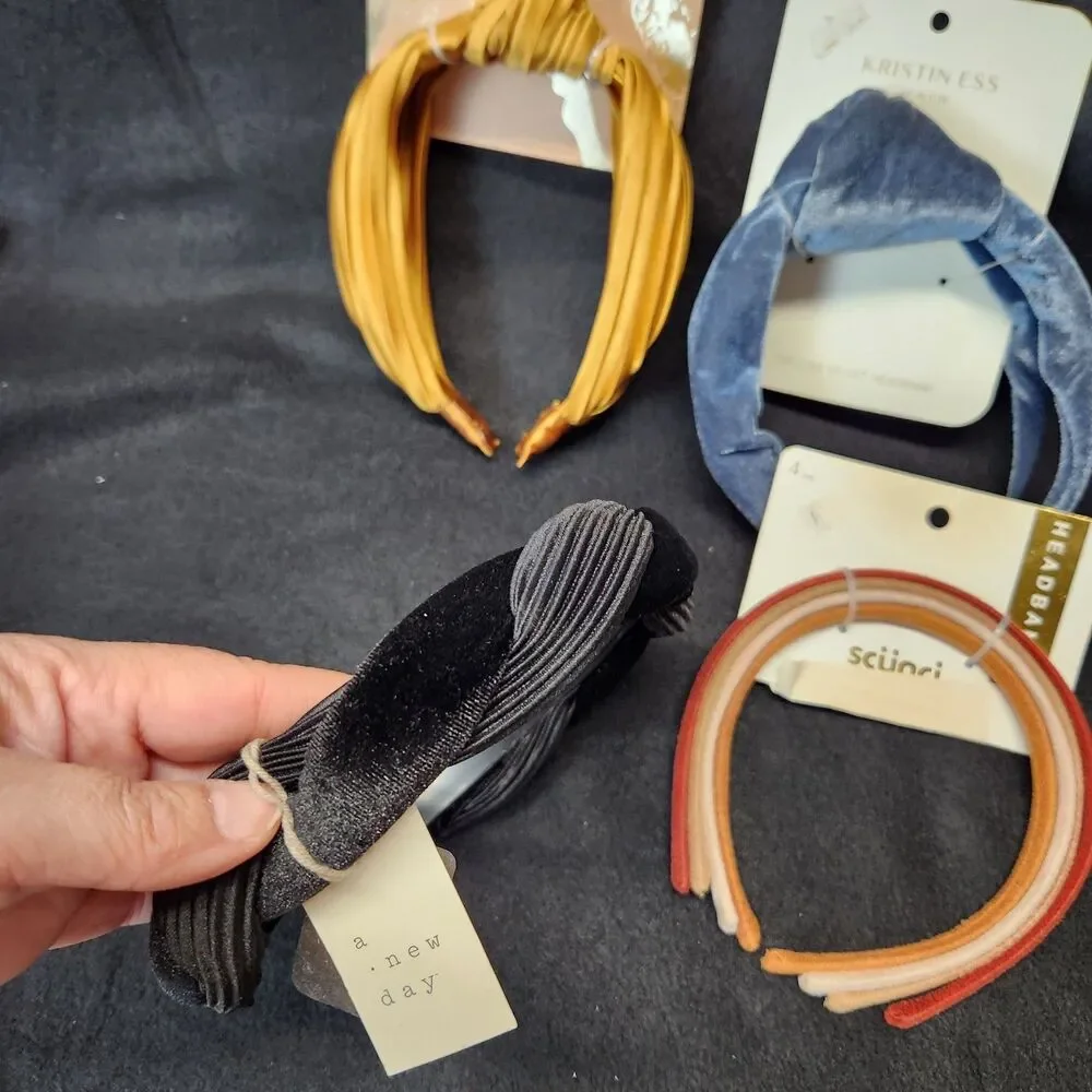 Lot Of 7 Headbands Kristin Ess, Scunci,  A New Day New